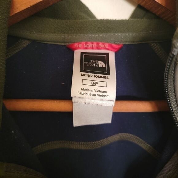 NORTH FACE army green quarter zip jacket small - Picture 4 of 5